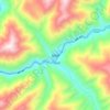 松岗镇 topographic map, elevation, terrain