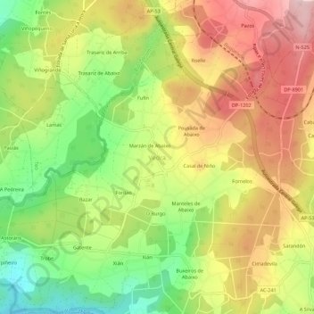 Vedra topographic map, elevation, terrain