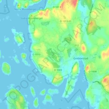 Kuseröd och Lunden topographic map, elevation, terrain