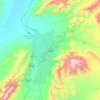 Quetta topographic map, elevation, terrain
