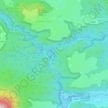Fénix topographic map, elevation, terrain