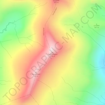 Reynsatindur topographic map, elevation, terrain