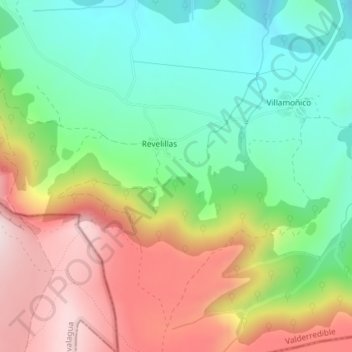 Lavizán topographic map, elevation, terrain
