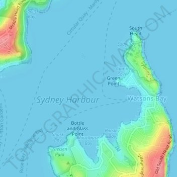 Eastern Channel Pile Light topographic map, elevation, terrain