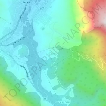 Julamarg topographic map, elevation, terrain