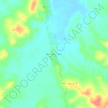Kichangani topographic map, elevation, terrain