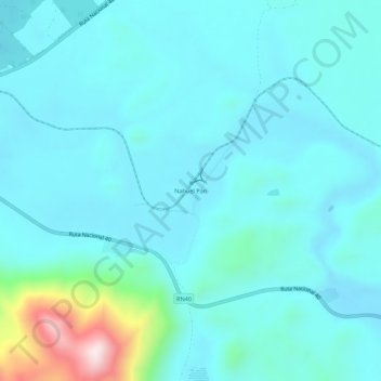 Nahuel Pan topographic map, elevation, terrain