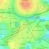 Benoni topographic map, elevation, terrain