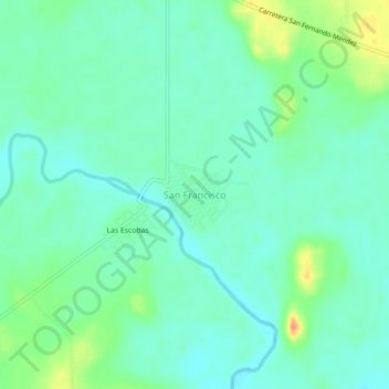 San Francisco topographic map, elevation, terrain