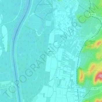 Jägerhof topographic map, elevation, terrain