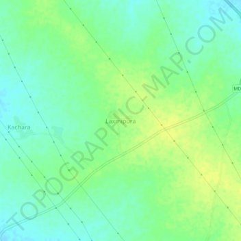 Laxmipura topographic map, elevation, terrain
