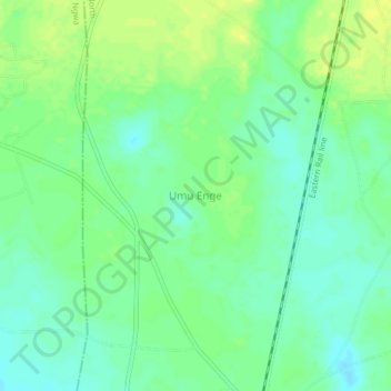 Umu Enge topographic map, elevation, terrain