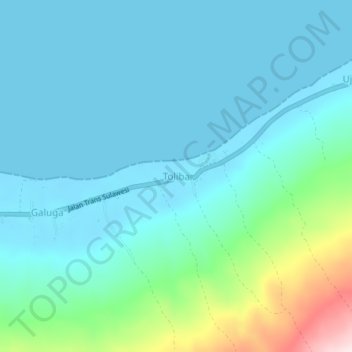 Toliba topographic map, elevation, terrain