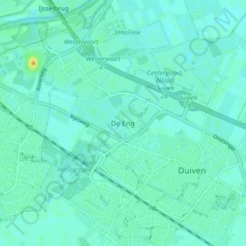 De Eng topographic map, elevation, terrain