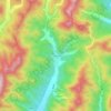 长峪城村 topographic map, elevation, terrain