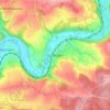 Züttlingen topographic map, elevation, terrain