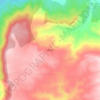 Tabladillo topographic map, elevation, terrain
