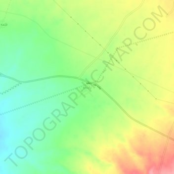 Payande topographic map, elevation, terrain