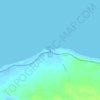 Faro Punta Gallinas topographic map, elevation, terrain