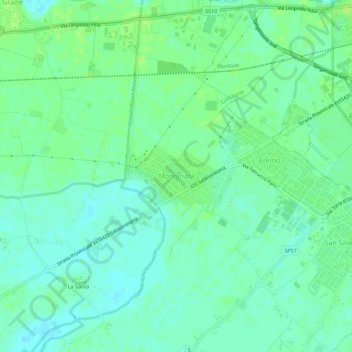 Montanara topographic map, elevation, terrain