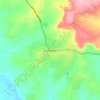 Damongo topographic map, elevation, terrain