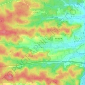 Rettenbergen topographic map, elevation, terrain