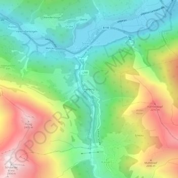 Kienberg topographic map, elevation, terrain