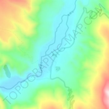 Kyunglung topographic map, elevation, terrain