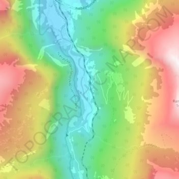 Håreina topographic map, elevation, terrain