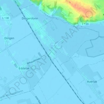 Theeberg topographic map, elevation, terrain