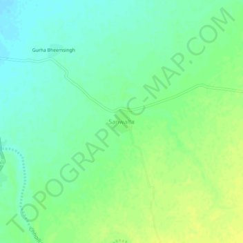 Sanwalta topographic map, elevation, terrain
