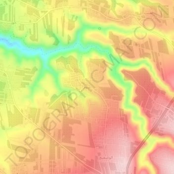 Som topographic map, elevation, terrain