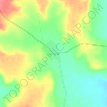 Tiankoye topographic map, elevation, terrain