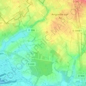 Cartot topographic map, elevation, terrain