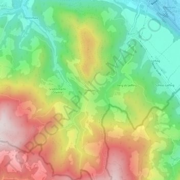 Illmitzen topographic map, elevation, terrain