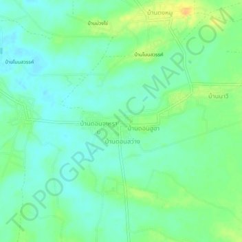 Ban Kut Bot topographic map, elevation, terrain