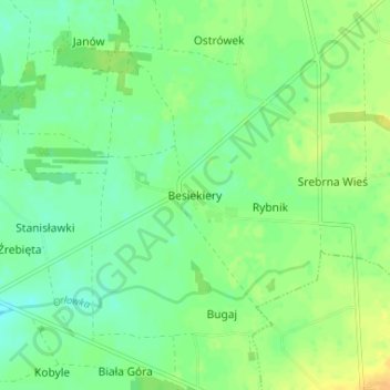 Besiekiery topographic map, elevation, terrain