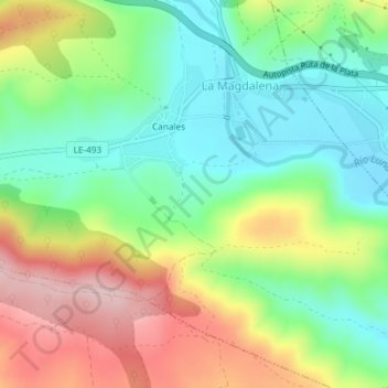 Cullana topographic map, elevation, terrain