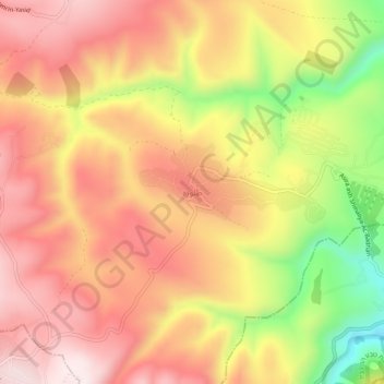 Talluza topographic map, elevation, terrain