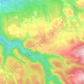 Zibqin topographic map, elevation, terrain