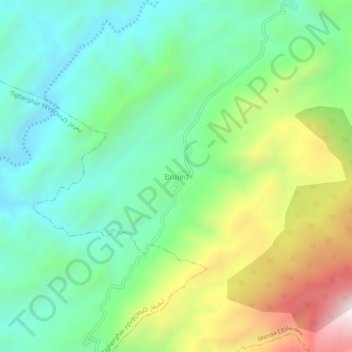 Braïed topographic map, elevation, terrain