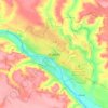 Niamey topographic map, elevation, terrain