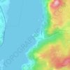 Knatten topographic map, elevation, terrain