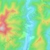 Le Figaret topographic map, elevation, terrain