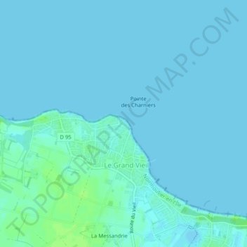 Le Petit Vieil topographic map, elevation, terrain