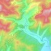 碓臼峪村 topographic map, elevation, terrain