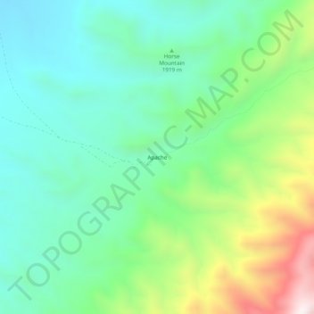 Apache topographic map, elevation, terrain