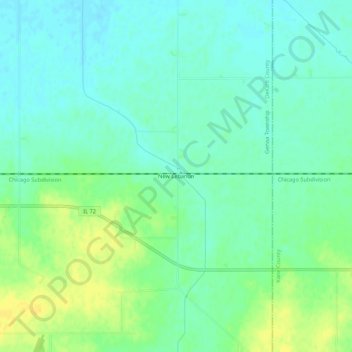 New Lebanon topographic map, elevation, terrain