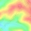 Jubb al Hulw topographic map, elevation, terrain