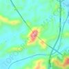 铜锣山 topographic map, elevation, terrain